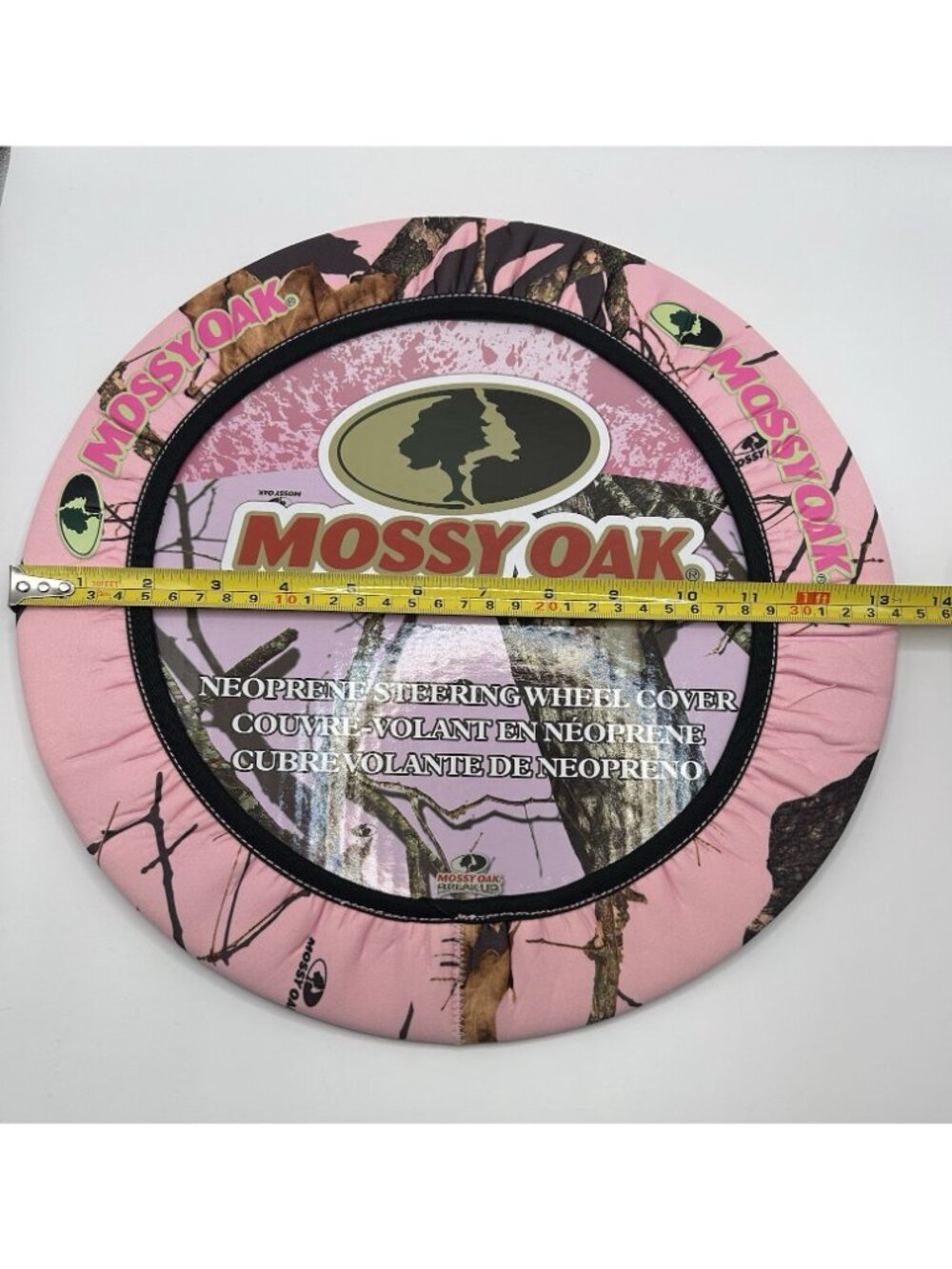 Mossy Oak Pink Camo MSW4407 Neoprene Steering Wheel Cover New Camouflage Car - Picture 3 of 10